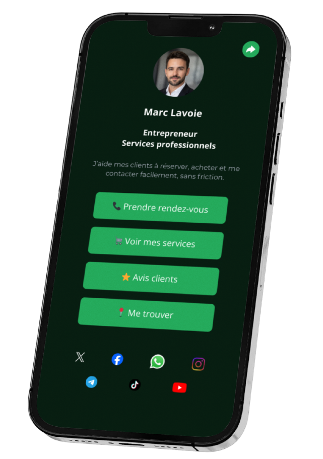 Aperçu Seyvo — QR code et liens courts